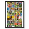 20 photo collage frame 2x10 tall dual column layout india 03 black main