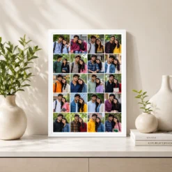 20 Photo Collage Frame 4+4+4+4+4 Five Rows Grid Layout 7 20 photo collage frame 4 4 4 4 4 five rows grid layout india 06 white 2