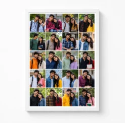 20 Photo Collage Frame 4+4+4+4+4 Five Rows Grid Layout 6 20 photo collage frame 4 4 4 4 4 five rows grid layout india 06 white main