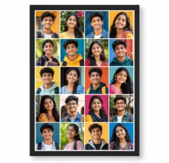 20 Photo Collage Frame 4-Column 5 Each Vertical Layout