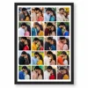 20 photo collage frame 4x5 perfect grid layout india 07 black main