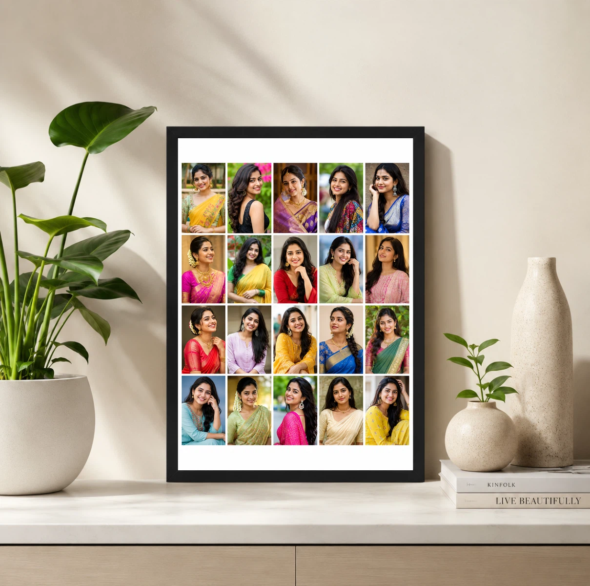 20 Photo Collage Frame 5x4 Wide Grid Layout 2 20 Photo Collage Frame 5x4 Wide Grid Layout - Image 2