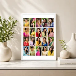 20 Photo Collage Frame 5x4 Wide Grid Layout 7 20 photo collage frame 5x4 wide grid layout india 09 white 2
