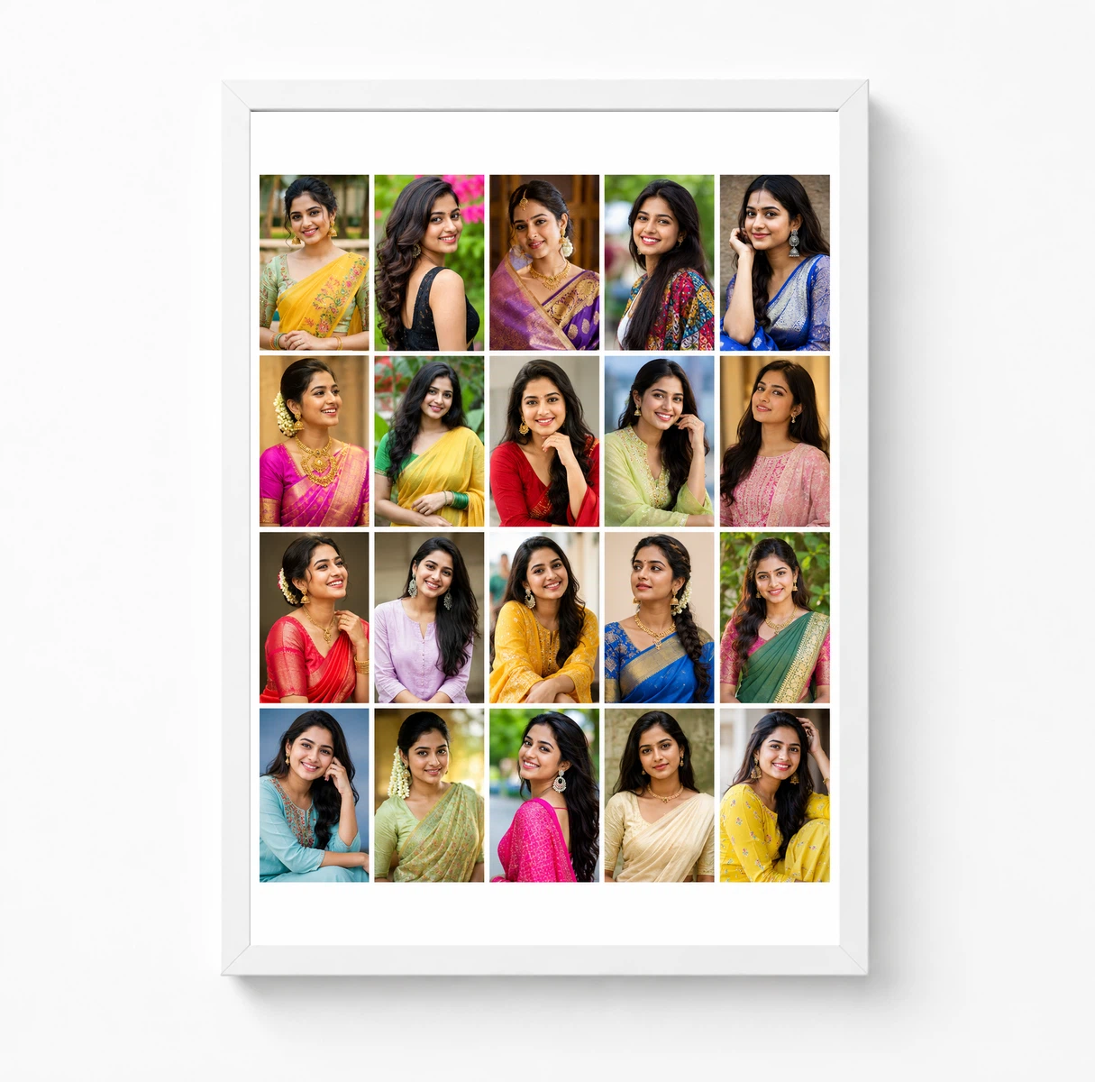20 Photo Collage Frame 5x4 Wide Grid Layout 3 20 Photo Collage Frame 5x4 Wide Grid Layout - Image 3