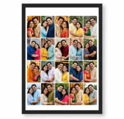 20 Photo Collage Frame Brick Offset 10+10 Layout