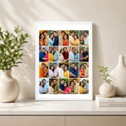 20 Photo Collage Frame Brick Offset 10+10 Layout 7 20 photo collage frame brick offset 10 10 layout india 10 white 2