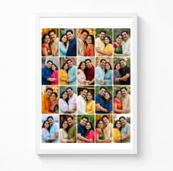20 Photo Collage Frame Brick Offset 10+10 Layout 6 20 photo collage frame brick offset 10 10 layout india 10 white main