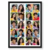 20 photo collage frame dual 5x2 block layout india 11 black main