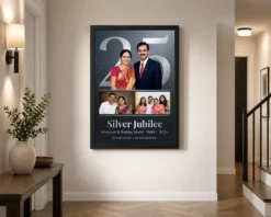Alternative view of 25th Anniversary Silver Jubilee Couple Love Milestone Photo Frame