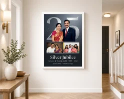 25th anniversary silver jubilee couple love milestone photo frame 02 white 2