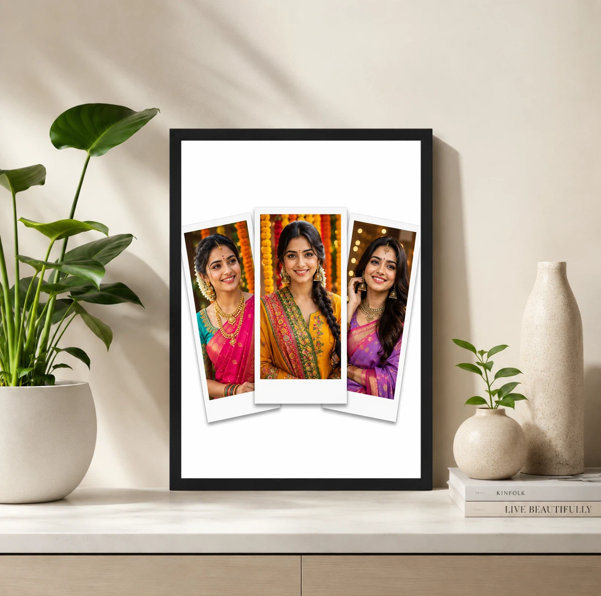 3 Photo Collage Frame Clean Polaroid Trio Scattered Layout 2 3 Photo Collage Frame Clean Polaroid Trio Scattered Layout - Image 2