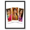 3 photo collage frame clean polaroid trio scattered layout india 08 black main