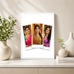 3 Photo Collage Frame Clean Polaroid Trio Scattered Layout 7 3 photo collage frame clean polaroid trio scattered layout india 08 white 2