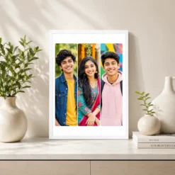 3 Photo Collage Frame Rounded Corners Soft Trio Layout 7 3 photo collage frame rounded corners soft trio layout india 11 white 2