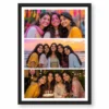 3 Photo Collage Frame Three Equal Horizontal Strips Layout 8 3 photo collage frame three equal horizontal strips india 07 black main