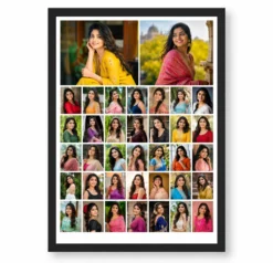 30 Photo Collage Frame 2 Hero Top + 28 Mini Grid Layout