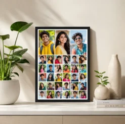 Alternative view of 30 Photo Collage Frame 3 Big Featured + 27 Mini Dense Grid Layout