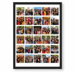 30 Photo Collage Frame 30 Equal Mini Grid Minimal Layout