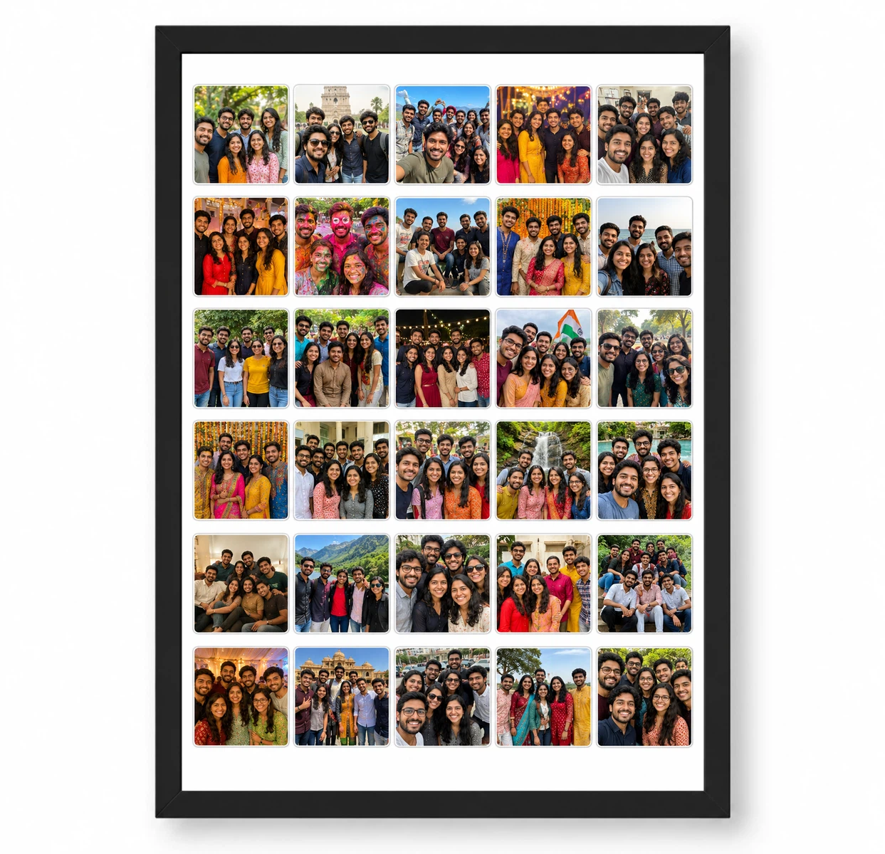 30 Photo Collage Frame 30 Equal Mini Grid Minimal Layout 1 30 Photo Collage Frame 30 Equal Mini Grid Minimal Layout
