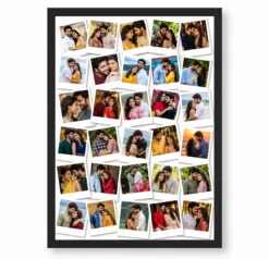 30 Photo Collage Frame 30 Polaroid Scattered Memory Board Layout