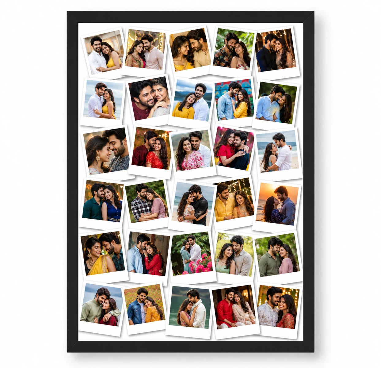 30 Photo Collage Frame 30 Polaroid Scattered Memory Board Layout 1 30 Photo Collage Frame 30 Polaroid Scattered Memory Board Layout