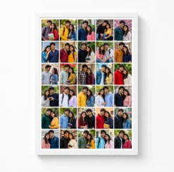 30 photo collage frame 5 5 5 5 5 5 six rows layout india 08 white main