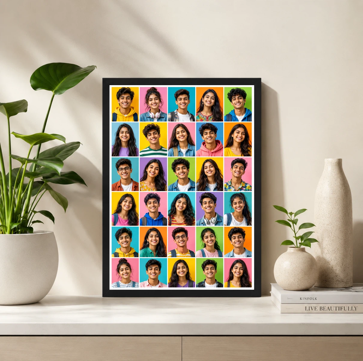 30 Photo Collage Frame 5-Column 6 Each Dense Vertical Layout 2 30 Photo Collage Frame 5-Column 6 Each Dense Vertical Layout - Image 2