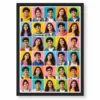 30 photo collage frame 5 column 6 each dense vertical layout india 07 black main