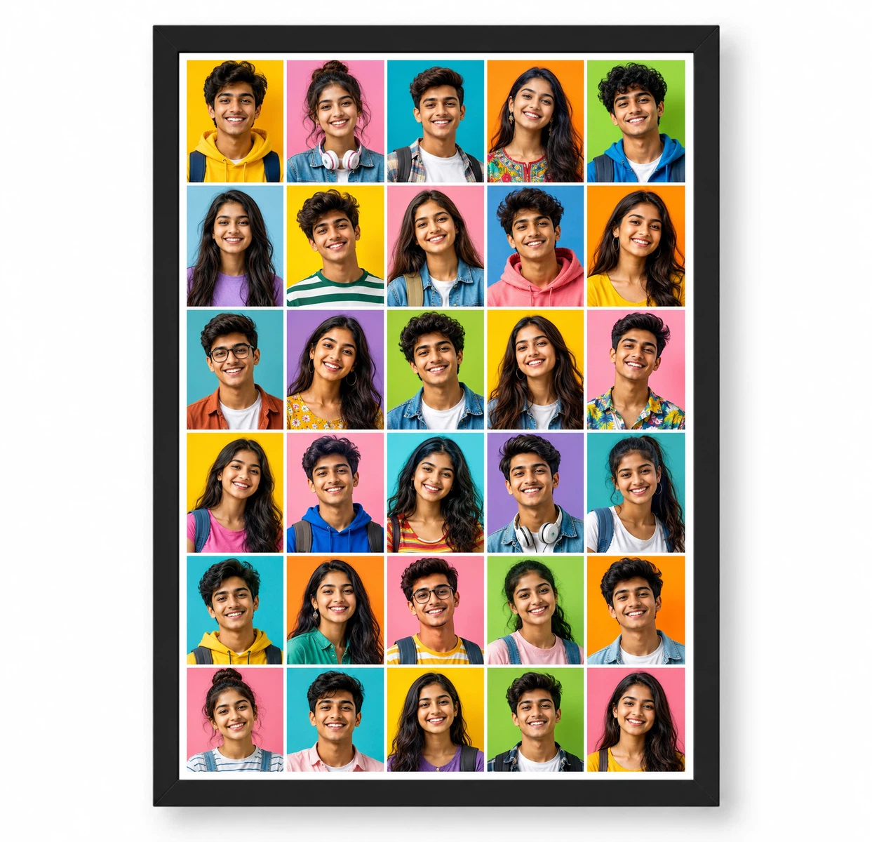 30 Photo Collage Frame 5-Column 6 Each Dense Vertical Layout 1 30 Photo Collage Frame 5-Column 6 Each Dense Vertical Layout