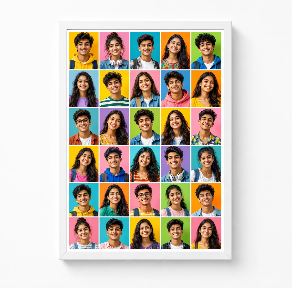 30 Photo Collage Frame 5-Column 6 Each Dense Vertical Layout 3 30 Photo Collage Frame 5-Column 6 Each Dense Vertical Layout - Image 3