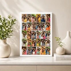 30 photo collage frame 6 column 5 each compact layout india 10 white 2