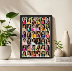 Alternative view of 30 Photo Collage Frame 6x5 Wide Grid Layout