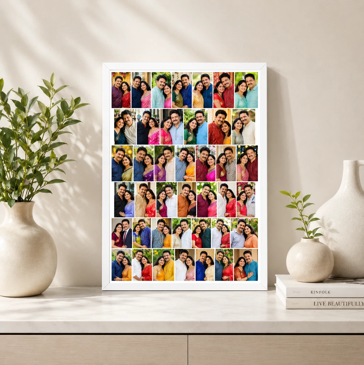 30 Photo Collage Frame Brick Offset 15+15 Two Dense Rows Layout 4 30 Photo Collage Frame Brick Offset 15+15 Two Dense Rows Layout - Image 4