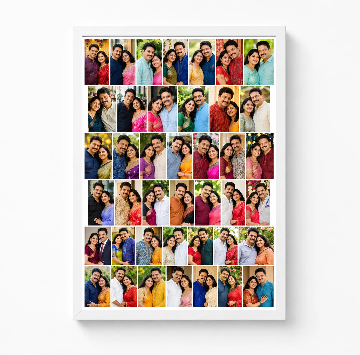 30 Photo Collage Frame Brick Offset 15+15 Two Dense Rows Layout 3 30 Photo Collage Frame Brick Offset 15+15 Two Dense Rows Layout - Image 3