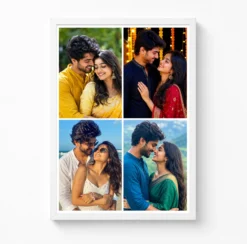 4 photo collage frame 2x2 perfect square grid layout india 05 white main