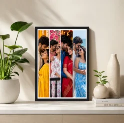 Alternative view of 4 Photo Collage Frame Four Tall Portrait Quad Strip Layout