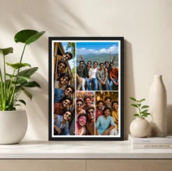 Alternative view of 4 Photo Collage Frame Mosaic Mixed Height Four Panel Layout