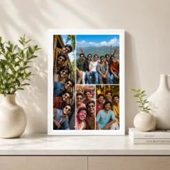 4 Photo Collage Frame Mosaic Mixed Height Four Panel Layout 7 4 photo collage frame mosaic mixed height four panel india 09 white 2