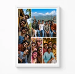 4 Photo Collage Frame Mosaic Mixed Height Four Panel Layout 6 4 photo collage frame mosaic mixed height four panel india 09 white main
