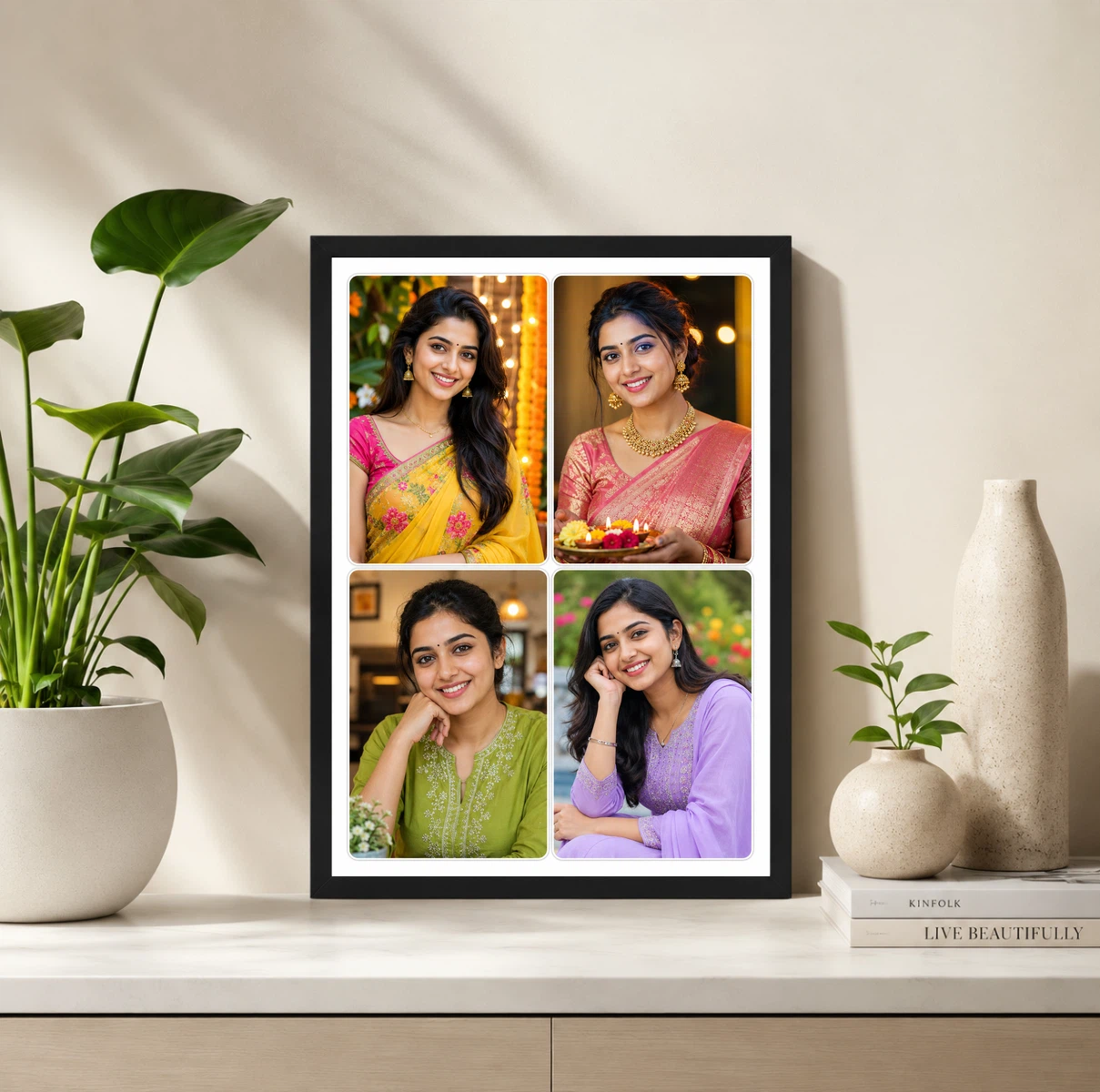 4 Photo Collage Frame Rounded Corner Quad Soft Friendly Layout 2 4 Photo Collage Frame Rounded Corner Quad Soft Friendly Layout - Image 2