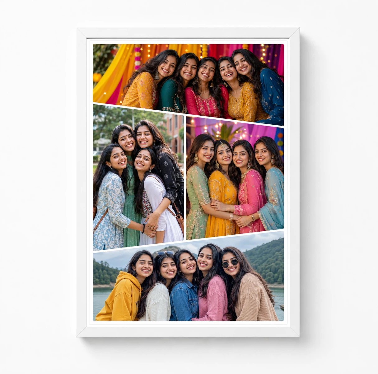 4 Photo Collage Frame Z Pattern Four Slot Editorial Layout 3 4 Photo Collage Frame Z Pattern Four Slot Editorial Layout - Image 3