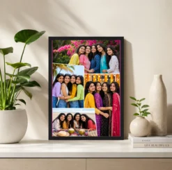 Alternative view of 4 Photo Collage Frame Z Pattern Four Slot Editorial Layout V2