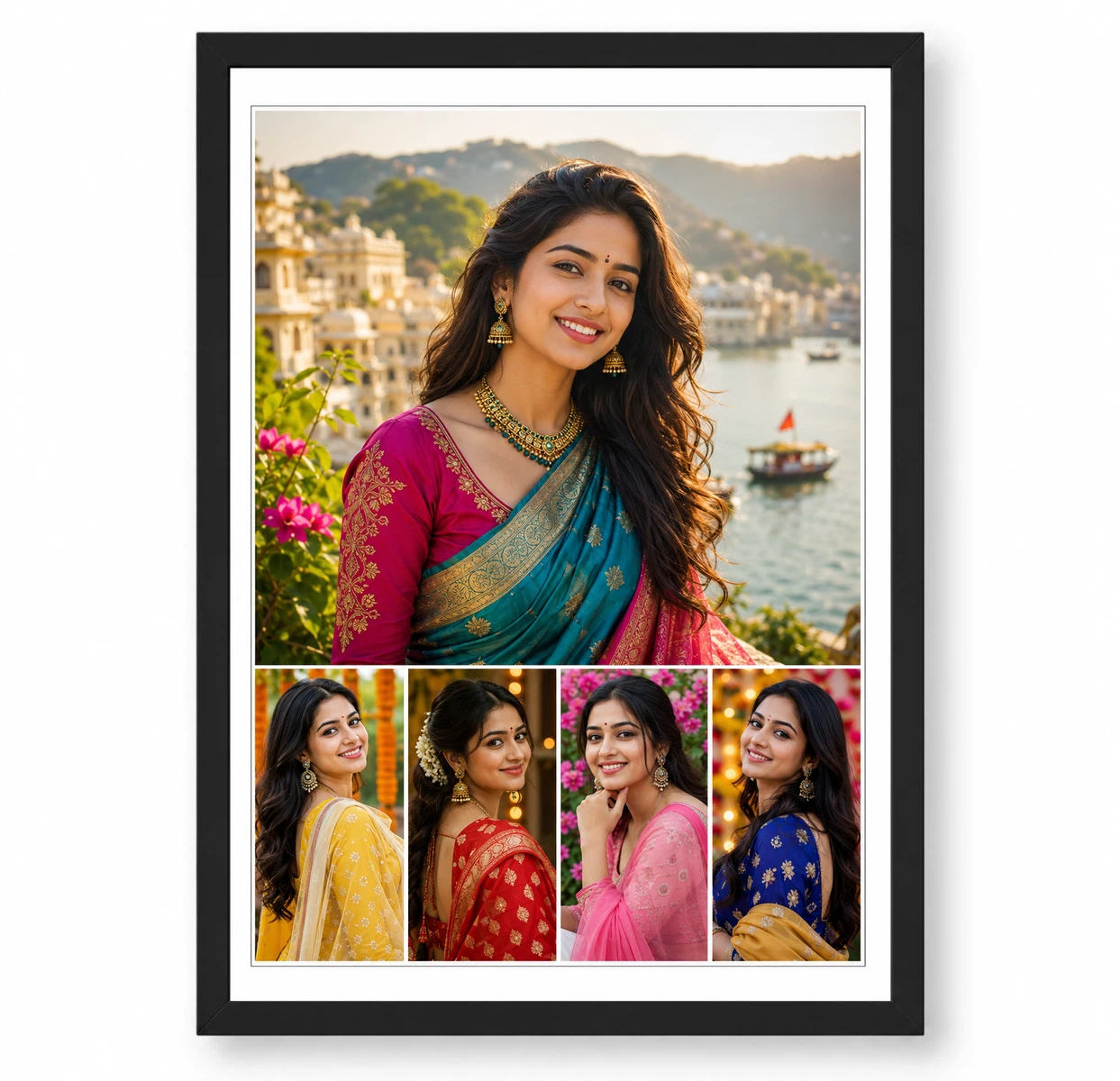 5 Photo Collage Frame 1 Hero Top Full Width 4 Bottom Row Layout 1 5 Photo Collage Frame 1 Hero Top Full Width 4 Bottom Row Layout