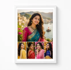5 Photo Collage Frame 1 Hero Top Full Width 4 Bottom Row Layout 6 5 photo collage frame 1 hero top full width 4 bottom row layout india 03 white main