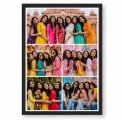 5 Photo Collage Frame 1 Panoramic 2 Mid 2 Bottom Layered Layout