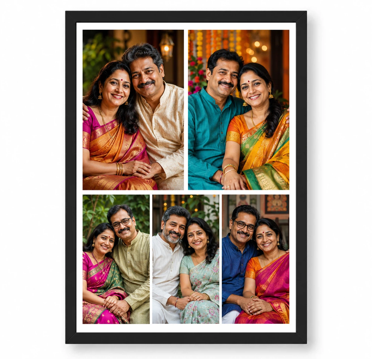 5 Photo Collage Frame 2 Top Row 3 Bottom Row Mixed Layout 1 5 Photo Collage Frame 2 Top Row 3 Bottom Row Mixed Layout