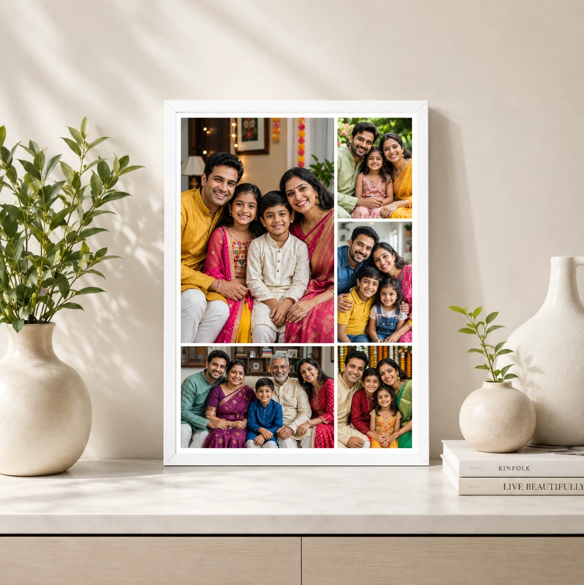 5 Photo Collage Frame Mosaic 1 Hero 4 Mini Around Layout 4 5 Photo Collage Frame Mosaic 1 Hero 4 Mini Around Layout - Image 4