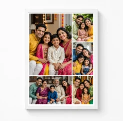 5 Photo Collage Frame Mosaic 1 Hero 4 Mini Around Layout 6 5 photo collage frame mosaic 1 hero 4 mini around layout india 09 white main