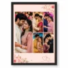 5 photo collage frame rose gold 5 slot romantic feminine layout india 01 black main