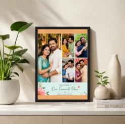 Alternative view of 5 Photo Collage Frame Soft Mint 5 Slot Fresh Modern Layout